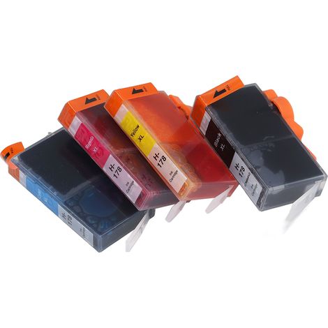 Druckerpatrone für klares Drucken ohne Verblassen – Ersatzpatrone für Photosmart C6380 BK CMY 4 Farben (1/5)