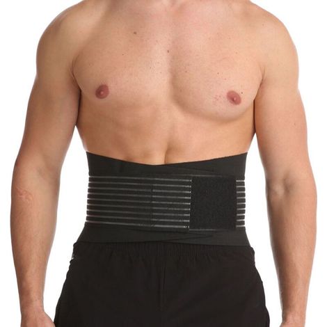 Ceinture de soutien lombaire pour le port de charges lourdes, avec double sangle réglable (1/4)