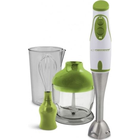 Esperanza Batidora de Mano Pesto 450W Varilla de Acero Inoxidable y Juego Completo