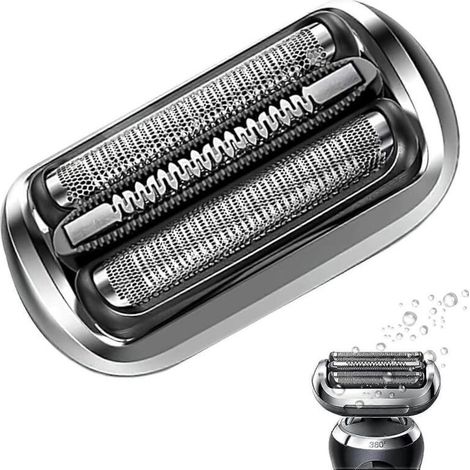 Tête de rasage de rechange 73S et brosse 50-R1000S/50-B1300S 6075 cm³ pour rasoirs Braun Series 5/6 (argent) (1/5)