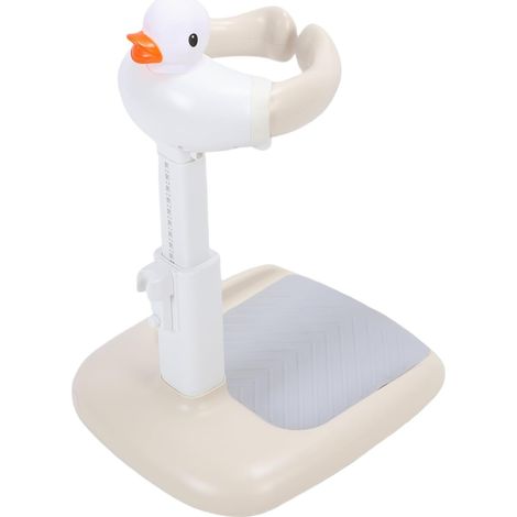 Support de Douche Pliable en Hauteur, Antidérapant, pour Le Bain, Gris et Blanc, pour Les Tout-Petits (Kaki) (1/4)