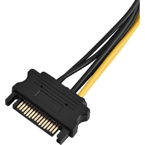 Câble Adaptateur PCIe 15 Broches vers 8 Broches, 0,4 M (3) (1/4)