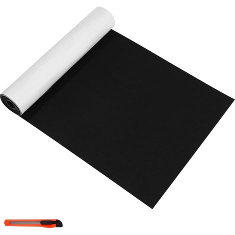 Feutrine Autocollante Noir 40 x 200 cm,Tissu Feutre,épaisseur 2 mm Feutrine Adhésive,Protège Vos Meubles et Plancher en Bois (1/5)