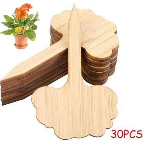 Plant Labels, Bamboo Seed Markers, Garden Tags, Vegetable & Flower Garden Stakes, A-Shaped