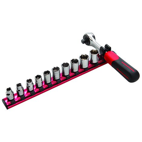 Juego de 11 herramientas 3/8'' en soporte magnético SAM OUTILLAGE - 74-J11R
