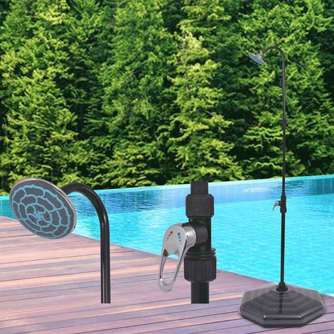 91230 vidaXL Solar Shower 20 L Aluminium HDPE (1/5)