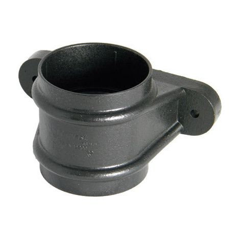 FloPlast 68mm Round Pipe Socket - Cast Iron Effect PVC-U (1/2)