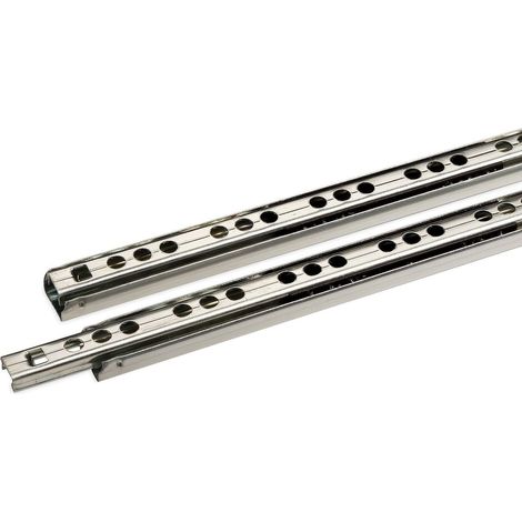 SOTECH Schubladenschienen 1 Paar (2 STÜCK) Teilauszug KT1-10-H17-L342-NF Kugelführung H: 17 / L: 342 mm