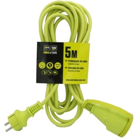 Prolongador 5 Metros Toma Schuko IP44 16 Amperios