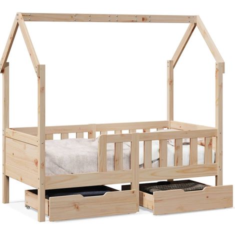 Maison Exclusive - Giroletto per Bambini con Cassetti 80x170cm Legno Massello Pino