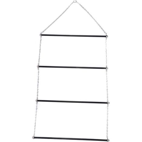 GARRYFIZH Porte-couvertures de selle réglable à 4 niveaux, organisateur de rangement suspendu pour tapis de selle de cheval