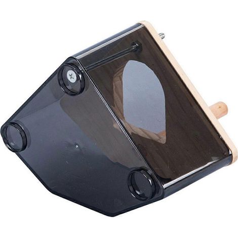 Cage d'élevage intérieure, abri transparent pour oiseaux, nid en bois + perchoir A-- (1/5)
