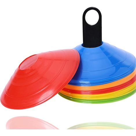 Cônes de marquage pour l'entraînement au slalom et accessoires de football et d'athlétisme - 50 pièces (1/4)