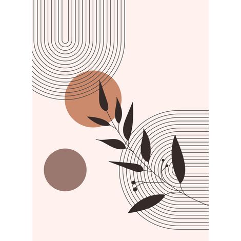Papier peint panoramique - Boho - 260 cm x 355 cm (1/2)
