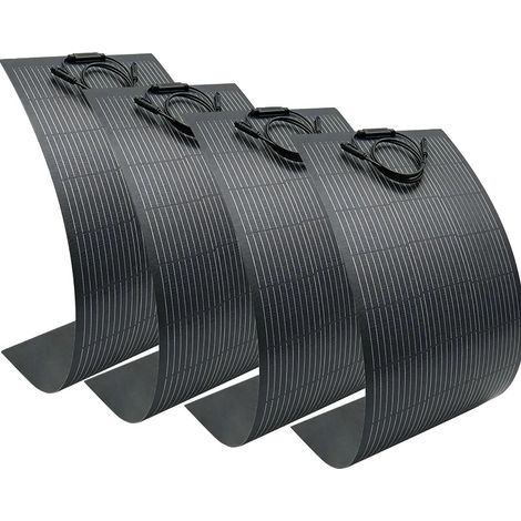 Kit de panneaux solaires, haute efficacité monocristallin, énergie hors réseau, Flexible 4PCS 100W (1/2)