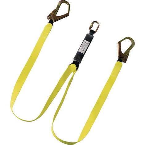MILLER BY HONEYWELL Bandfalldämpfer H100 TWIN Lanyard Rebar Hook L.1,8m EN354,EN 355 (1/3)