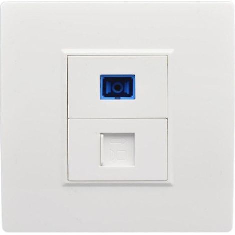 SC Glasfaser-Schnittstelle – RJ45-Wanddose – Netzwerkpanel für Heim- und Büronetzwerke – 1 Stück (1/5)