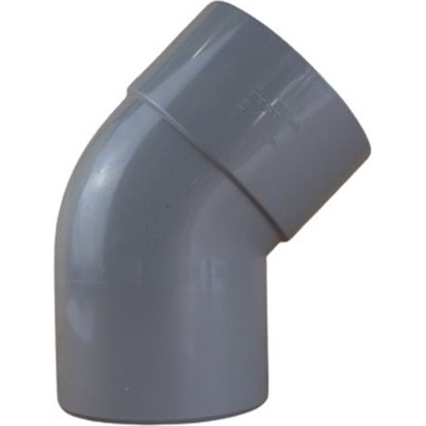 Coude PVC 45° Mâle/Femelle Ø110 - First Plast (1/5)