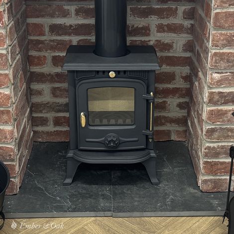 4.5KW Multi-fuel Wood Stove Cast Iron CA001 (1/4)