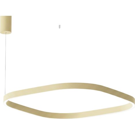 Suspension Criseide S/1G Q - 80W Led 3000K Dimmable En New Beige, Structure En Aluminium, Diffuseur En Silicone - Gealuce (1/3)