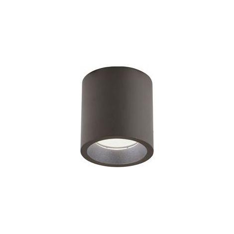 Lampe de plafond en aluminium moulé sous pression, diffuseur en verre transparent, 12W, 1420 lumens, lumière chaude corten (1/4)
