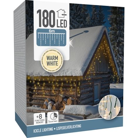 Lichterkette Koopman 180 LEDs 6 Meter grün Kunststoff (1/2)
