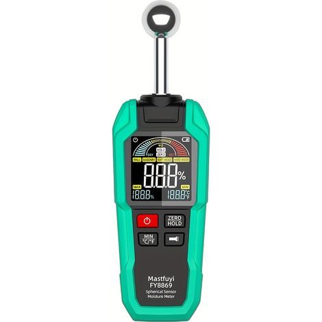 Hygromètre Numérique Sphérique Haute Précision – Détecteur d’Humidité Portable 5–40 mm pour Bois, Plastique, Métal et Pierre (1/5)