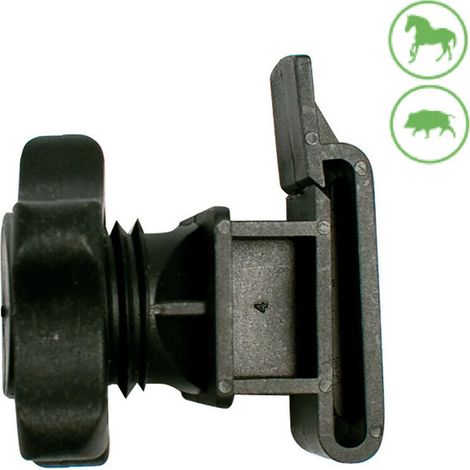 25 Isolateurs Pour Cloture Electrique - Diametre 20 Mm - Pour Poteaux Tige 12 Mm - Compatible Fils Et Rubans Jusqu A 40 Cm (1/2)