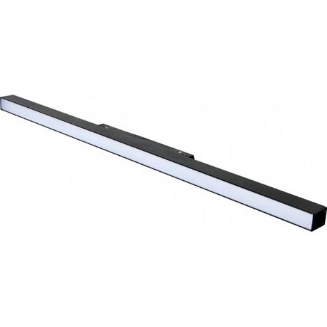 Profilé LED sur Rail Magnétique 48V 20W Dimmable Noir - Blanc Neutre 4000K - 5500K - SILAMP