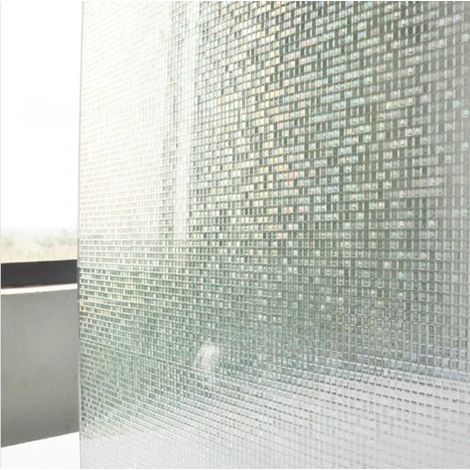 Sichtschutzfolie，Sichtschutzglasfolie，selbstklebende Fensterfolie，dekorative Türaufkleber，3 m Länge，45 cm，Ausführung 1