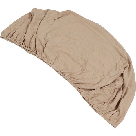 Drap-housse en coton doux, respirant et confortable pour lit bébé, coloris blé, pour garçons et filles. (1/5)