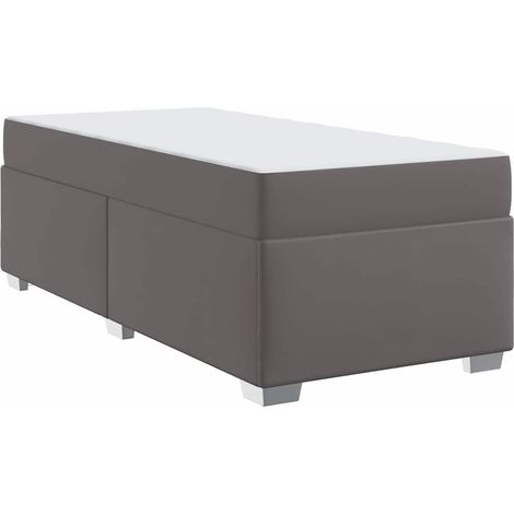 Estructura de cama Gris 80 x 200 cm Cuero sintético vidaXL (1/5)