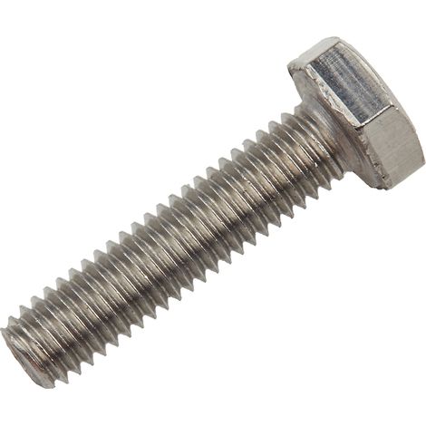 Boulon hexagonal, M6 x 25mm, tête Hexagonale, en Acier Inoxydable ( Prix pour Sachet de 100 )
