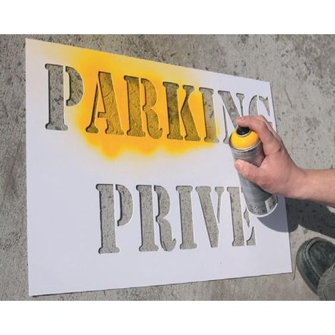 PROVOST - Pochoir signalisation personnalisé Provost - Format 600 x 400 mm