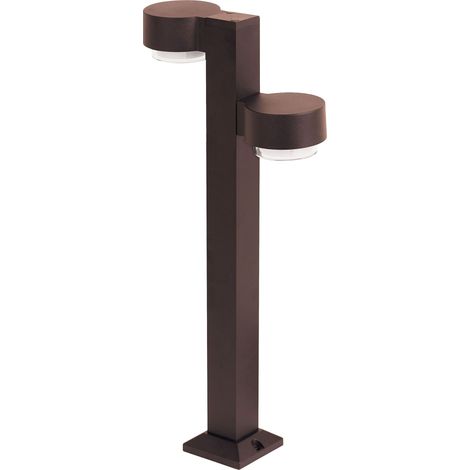 Borne LED Moderne en Aluminium 60 cm Éclairage Extérieur Marron Tordera (1/5)