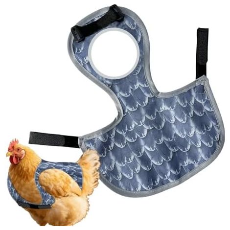 Protection dorsale pour poules – Protection dorsale réutilisable et lavable avec sangle ajustable Vestes de protection pour poussins, volailles, animaux de compagnie, poussins, ailes, extérieur, inté (1/5)