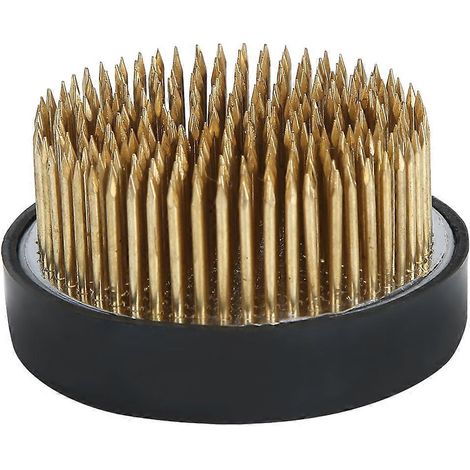Kenzan porte-fleurs rond pour composition florale, outil de fixation à piques, accessoire d'art floral, support aiguilles stable. (1/5)