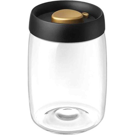 Recipiente Vacío - Vidrio Borosilicato 4 mm - 1200 ml - Para Granos De Café Té Y Alimentos Secos - 1 Unidad (1/5)