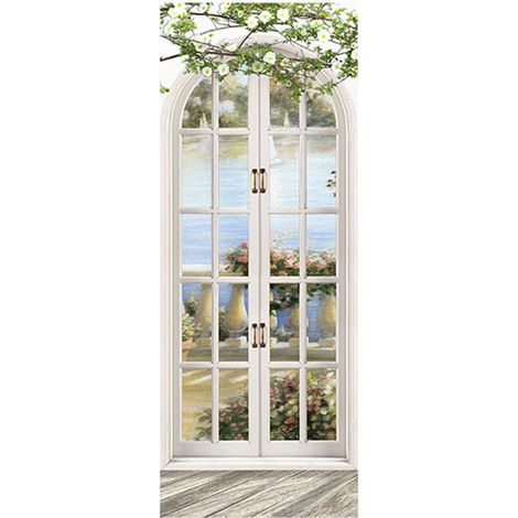 Green Mobility-Porte Murale Porte 3D Autocollant Amovible AutoAdhesif Amovible Sticker Mural En Vinyle Porte Art Decor, Type 3 (1/5)