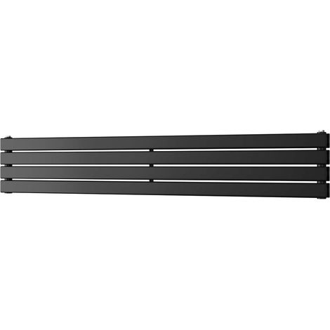 Typhoon Axis - Black Horizontal Radiator H272mm x W1600mm Double Panel
