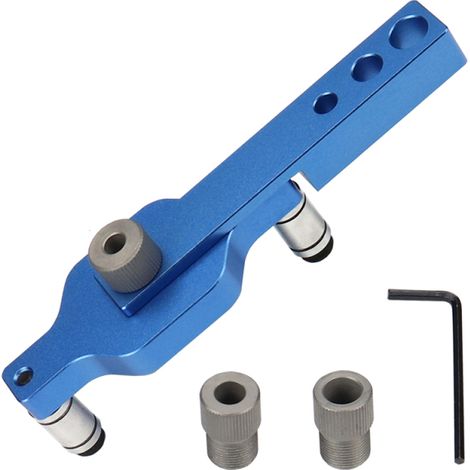 Kit perforador 3 en 1 – Plantilla autocentrante 6/8/10 mm – Para espigas – Carpintería DIY