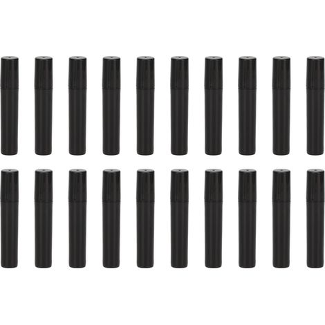 20 pièces Flacon Spray Parfum Vide 3ml Rechargeable, Portable pour Voyage Extérieur Noir (1/5)