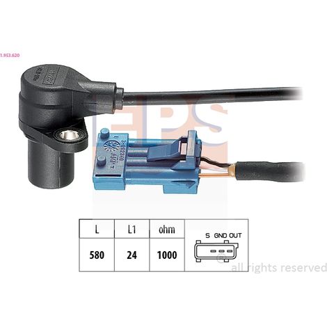Capteur d'angle, vilebrequin EPS 1.953.620 SAAB 30 561 772 55 557 326 91 77 221