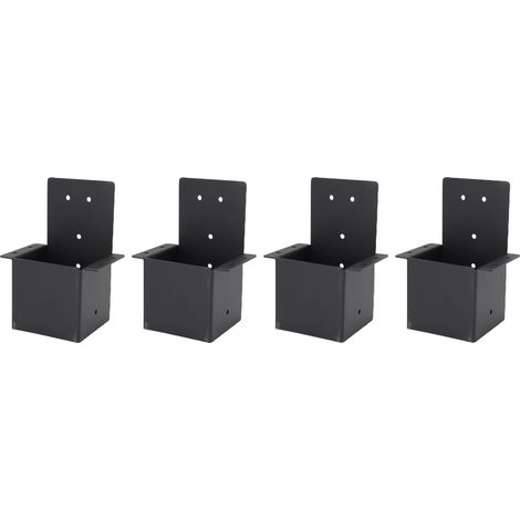 Équerre pergola acier au carbone haute résistance laquage poudre noir support chevron faîtage tonnelle pour véranda cabane (1/5)