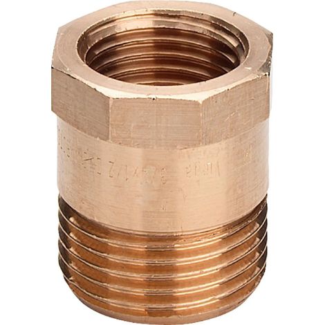 Viega Nipplo di transizione, G 11/4, Rp 1 bronzo rosso o silicio Modello 3244, 446758
