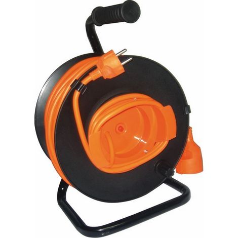 AVVOLGICAVO ELETTR. GIARDINO 25MT MAURER PRESA+SPINA SCHUKO 3X1- SCATOLA (1/2)