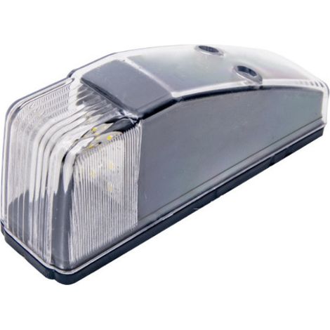 Feu de position LED blanc pour cabine de camion 12 V–24 V, pour montage au plafond, 14 x 4 x 6 cm
