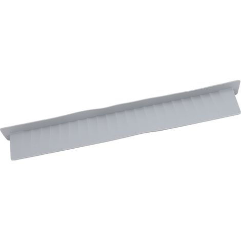 Pare-éclaboussures d'évier en silicone imperméable et multifonctionnel, gris clair, idéal pour les tâches de cuisine. (1/5)