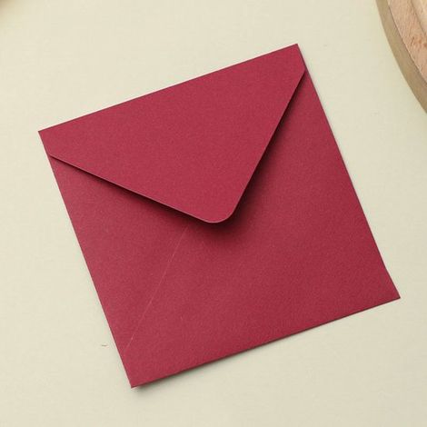 Packung mit 50 quadratischen, farbigen Briefumschlägen Schlichtes Design, vielseitig verwendbar Handgefertigte Umschläge für Grußkarten und Gesch (1/5)