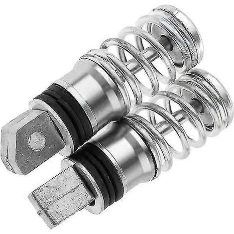 Paar Motorrad-Fußrasten aus Aluminium mit Federung hinten, 105 x 30 mm – Silber